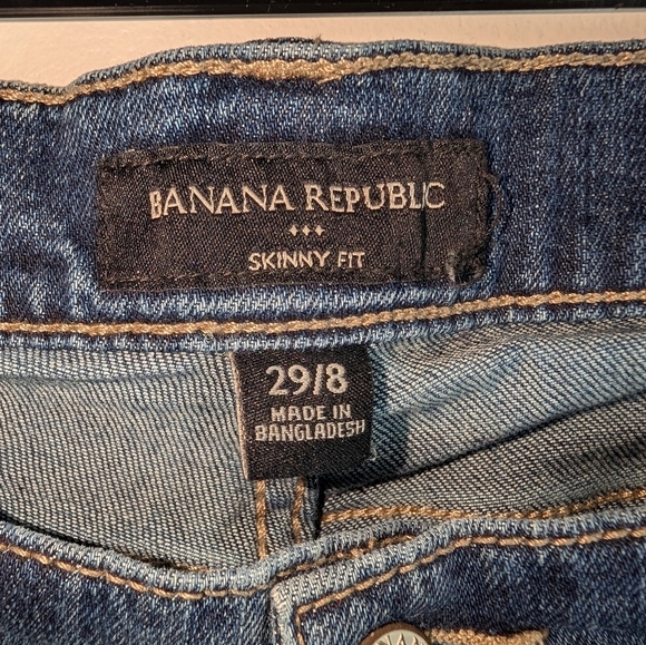 Banana Republic Skinny‎ Fit Classic Blue Women's Jeans - Picture 3 of 7